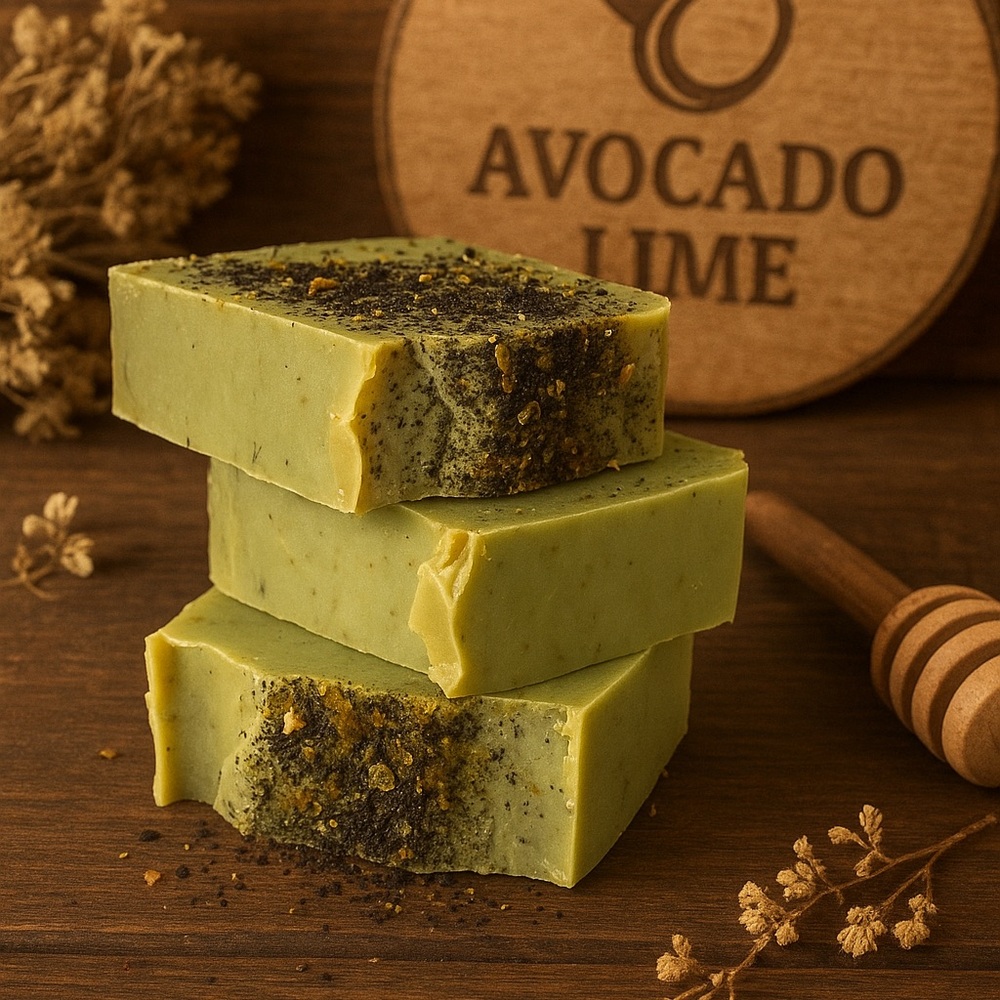 Avocado Lime Tallow Soap: Fresh Lime and Avocado (3 bars)